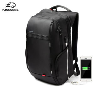 aptop Rucksack mit USB Ladeanschluss Wasserdicht Business Taschen Rucksäcke für Herren Damen