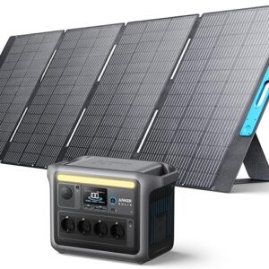Anker SOLIX C1000 Set Tragbare Powerstation mit 400W Solarpanel